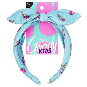 Kids Headband Ice Cream Print Comfort Fit Fabric Hair Accessory Girls Knotted